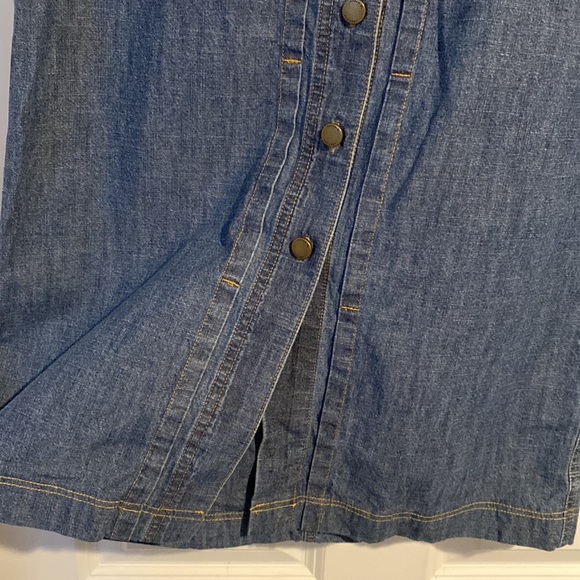 Vintage Laurens Jean Co Ralph Lauren Denim/Jean maxi skirt size 8 button down - Picture 3 of 10